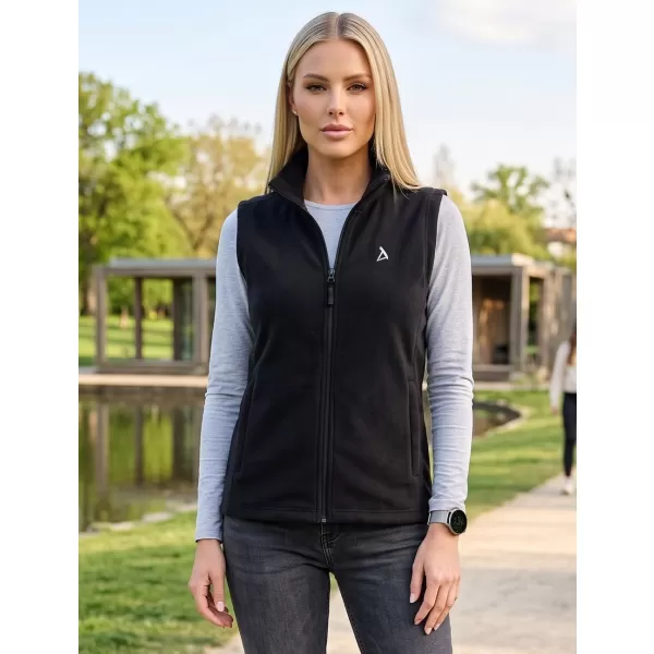 Vesta de dama fleece ALTISPORT ALW002518 NEGRU SI ARGINTIU 