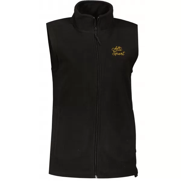  Vesta de dama fleece ALTISPORT ALW056518 NEGRU SI AURIU 