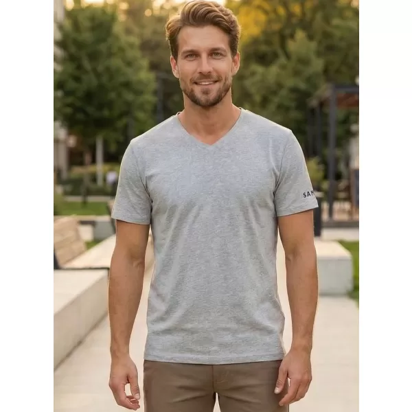  Tricou pentru bărbați cu mâneci scurte SAM 73 BLANE MT 807 GRI 