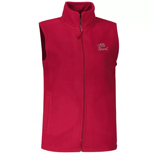  Vesta de dama fleece ALTISPORT ALW056518 BURGUNDIA 