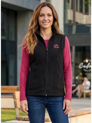 Vesta de dama fleece ALTISPORT ALW056518 NEGRU ROZ