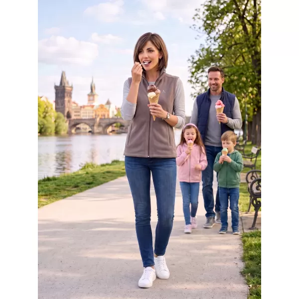  Vesta de dama fleece ALTISPORT ALW002518 GRI OȚEL 