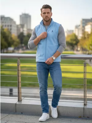 Vestă din lână pentru bărbați ALTISPORT ALM002518 AZUR