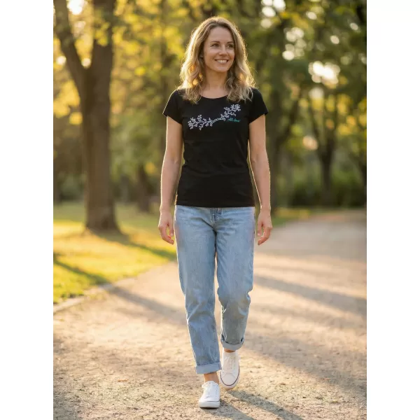  Tricou pentru femei ALTISPORT ALW128122 NEGRU ȘI ALBASTRU 