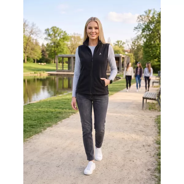  Vesta de dama fleece ALTISPORT ALW002518 NEGRU SI ARGINTIU 