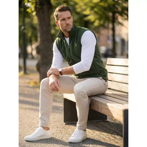  Vestă din lână pentru bărbați ALTISPORT ALM002518 STICLA VERDE 