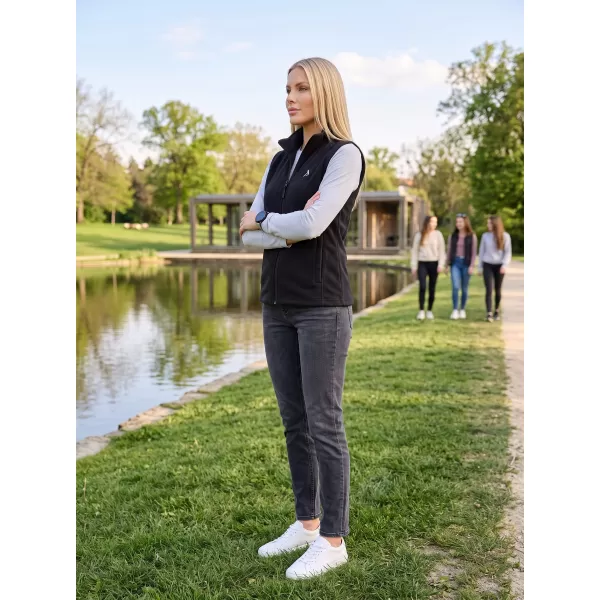  Vesta de dama fleece ALTISPORT ALW002518 NEGRU SI ARGINTIU 