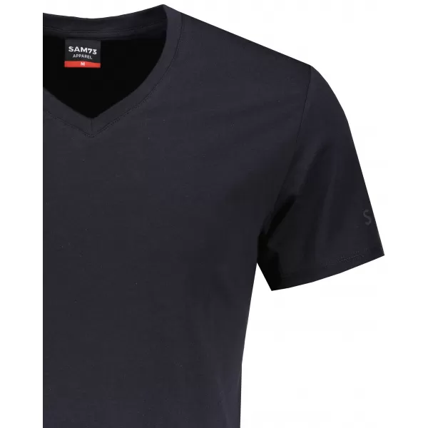  Tricou pentru bărbați cu mâneci scurte SAM 73 BLANE MT 807 ALBASTRU 