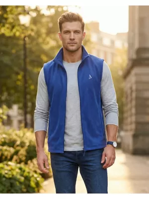Vestă din lână pentru bărbați ALTISPORT ALM002518 ALBASTRU REGAL