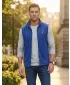 Vestă din lână pentru bărbați ALTISPORT ALM002518 ALBASTRU REGAL