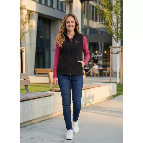  Vesta de dama fleece ALTISPORT ALW056518 NEGRU ROZ 