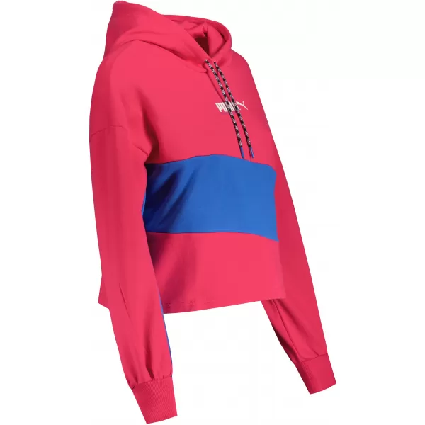  Hanorac crop top dama PUMA INTL HOODIE TR 531649-14 MOV DE SFECLĂ ROȘIE 
