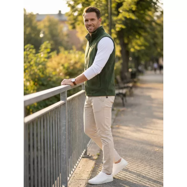  Vestă din lână pentru bărbați ALTISPORT ALM002518 STICLA VERDE 