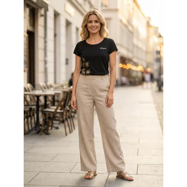  Tricou pentru femei ALTISPORT ALW132122 NEGRU SI AURIU 