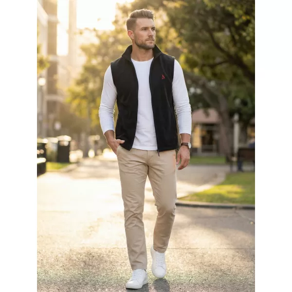  Vestă din lână pentru bărbați ALTISPORT ALM002518 NEGRU ȘI ROȘU 