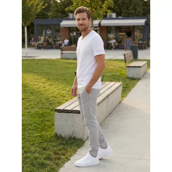  Tricou pentru bărbați cu mâneci scurte SAM 73 BLANE MT 807 ALB 