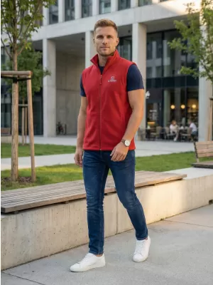 Vestă din lână pentru bărbați ALTISPORT ALM006518 BURGUNDIA