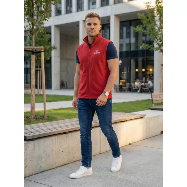  Vestă din lână pentru bărbați ALTISPORT ALM006518 BURGUNDIA 
