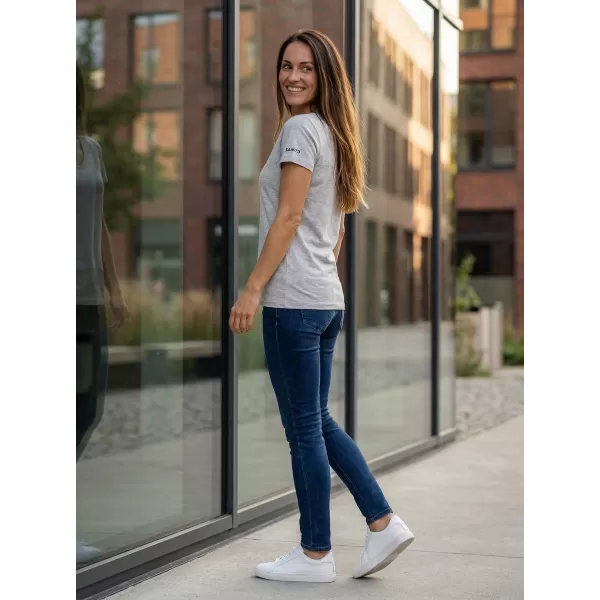  Tricou pentru femei cu mâneci scurte SAM 73 UNA WT 866 GRI 