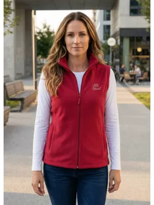 Vesta de dama fleece ALTISPORT ALW056518 BURGUNDIA
