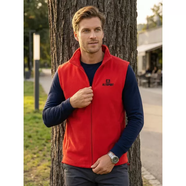  Vestă din lână pentru bărbați ALTISPORT ALM006518 ROȘU 