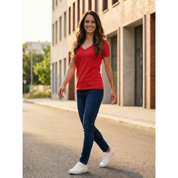  Tricou pentru femei cu mâneci scurte SAM 73 UNA WT 866 ROŞU 
