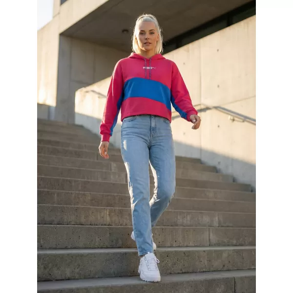  Hanorac crop top dama PUMA INTL HOODIE TR 531649-14 MOV DE SFECLĂ ROȘIE 