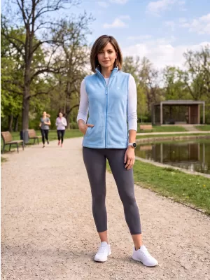 Vesta de dama fleece ALTISPORT ALW002518 AZUR