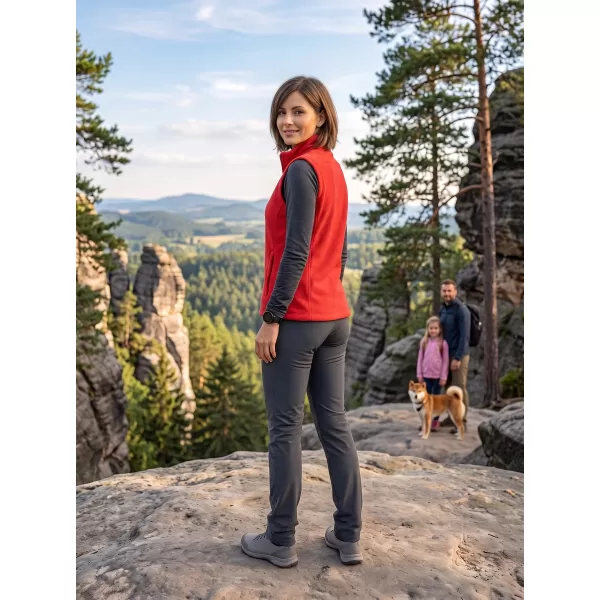  Vesta de dama fleece ALTISPORT ALW002518 ROȘU 