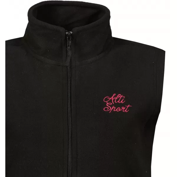  Vesta de dama fleece ALTISPORT ALW056518 NEGRU ROZ 
