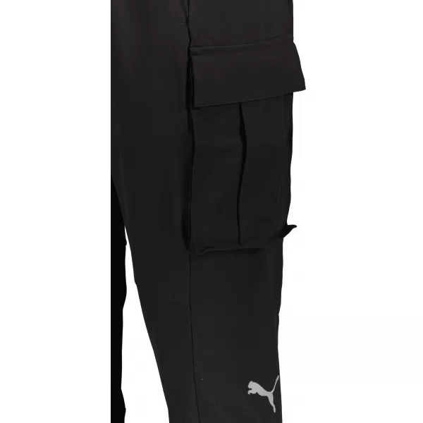  Pantaloni de trening pentru bărbați PUMA RUN WOVEN CARGO PANT M 520864-01 PUMA NEGRU 