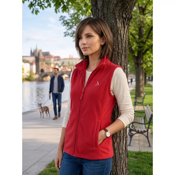  Vesta de dama fleece ALTISPORT ALW002518 BURGUNDIA 