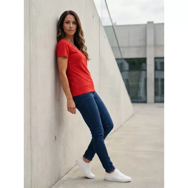  Tricou pentru femei cu mâneci scurte SAM 73 UNA WT 866 ROŞU 