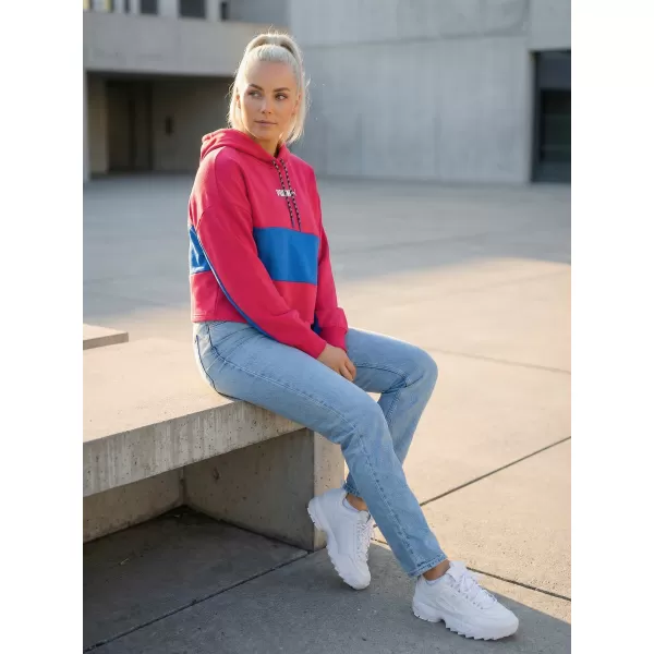  Hanorac crop top dama PUMA INTL HOODIE TR 531649-14 MOV DE SFECLĂ ROȘIE 