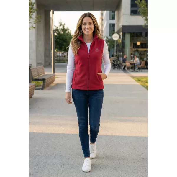  Vesta de dama fleece ALTISPORT ALW056518 BURGUNDIA 