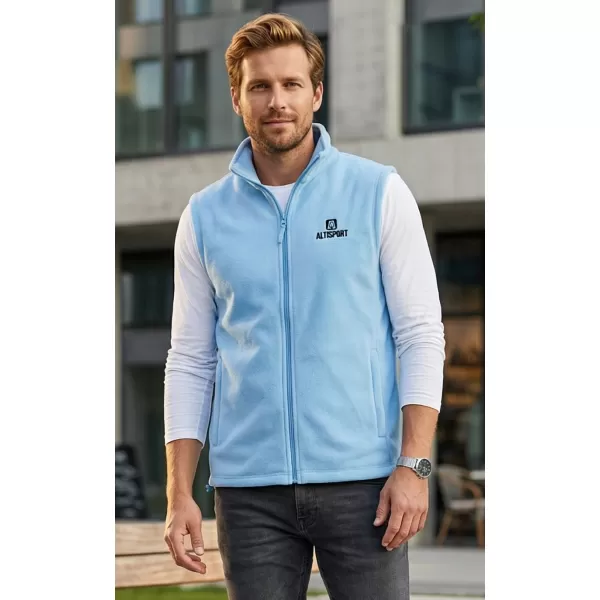  Vestă din lână pentru bărbați ALTISPORT ALM006518 AZUR 
