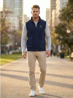 Vestă din lână pentru bărbați ALTISPORT ALM002518 ALBASTRU MARIN