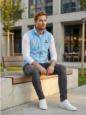 Vestă din lână pentru bărbați ALTISPORT ALM006518 AZUR