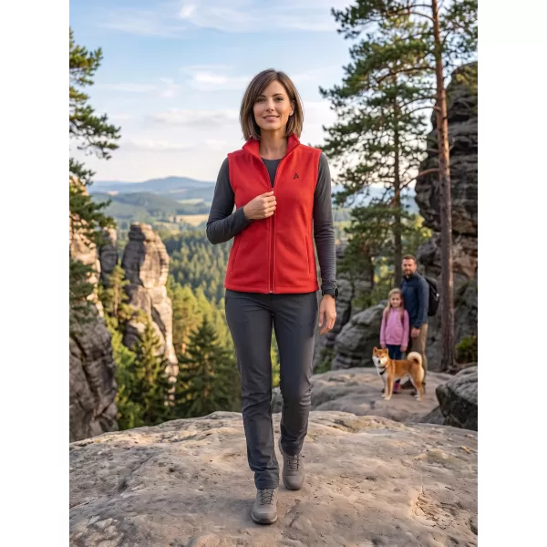  Vesta de dama fleece ALTISPORT ALW002518 ROȘU 