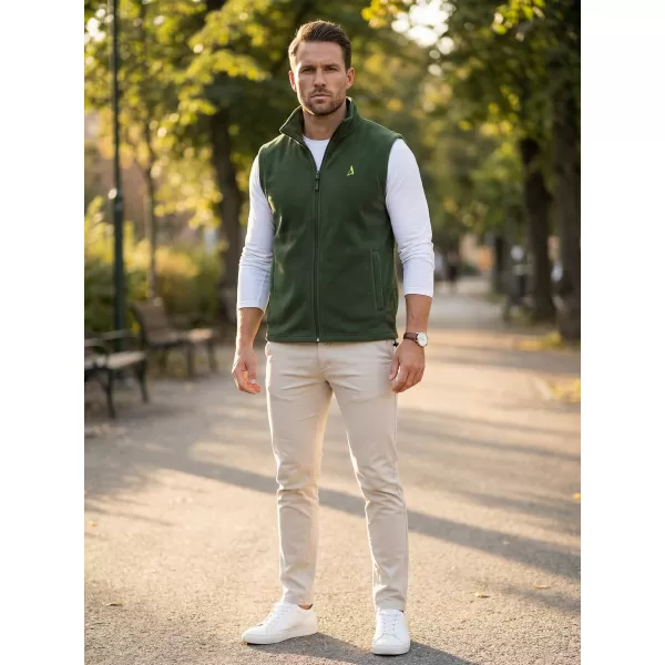 Vestă din lână pentru bărbați ALTISPORT ALM002518 STICLA VERDE 