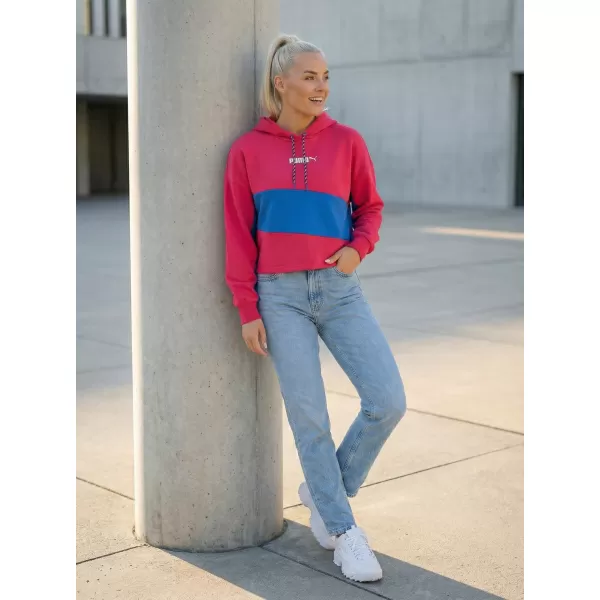  Hanorac crop top dama PUMA INTL HOODIE TR 531649-14 MOV DE SFECLĂ ROȘIE 
