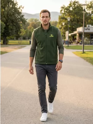 Vestă din lână pentru bărbați ALTISPORT ALM006518 STICLA VERDE