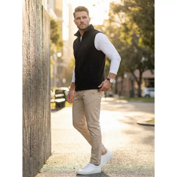 Vestă din lână pentru bărbați ALTISPORT ALM002518 NEGRU ȘI ROȘU 