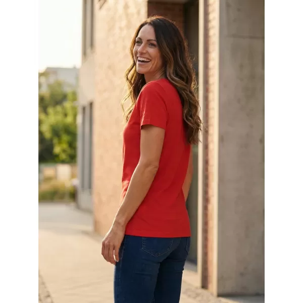  Tricou pentru femei cu mâneci scurte SAM 73 UNA WT 866 ROŞU 