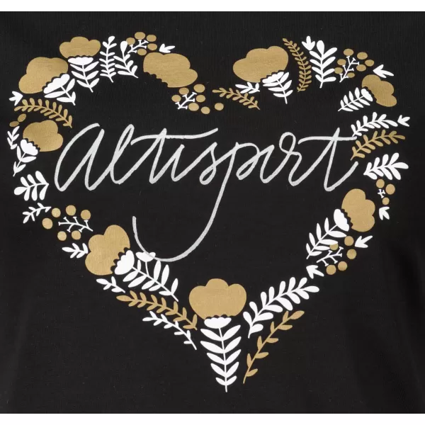  Tricou pentru femei ALTISPORT ALW131122 NEGRU SI AURIU 
