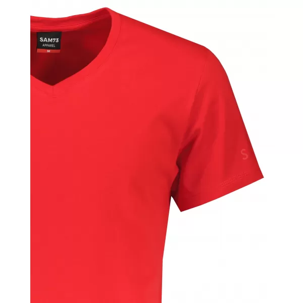  Tricou pentru bărbați cu mâneci scurte SAM 73 BLANE MT 807 ROŞU 