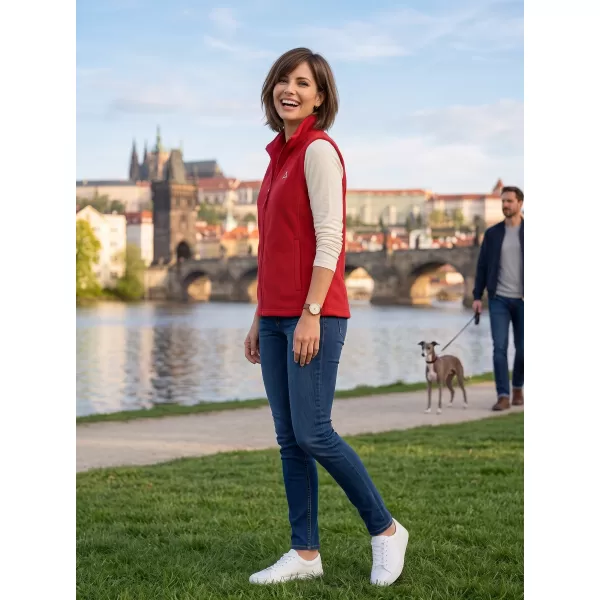  Vesta de dama fleece ALTISPORT ALW002518 BURGUNDIA 