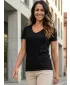 Tricou pentru femei cu mâneci scurte SAM 73 UNA WT 866 NEGRU