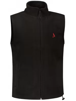 Vestă din lână pentru bărbați ALTISPORT ALM002518 NEGRU ȘI ROȘU