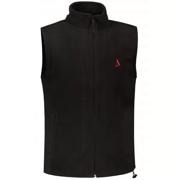  Vestă din lână pentru bărbați ALTISPORT ALM002518 NEGRU ȘI ROȘU 